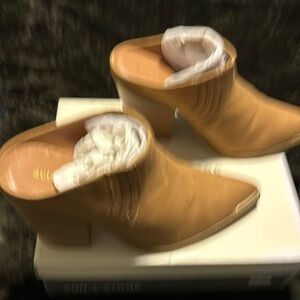 Sun and Stone Faux Suede Mule booties